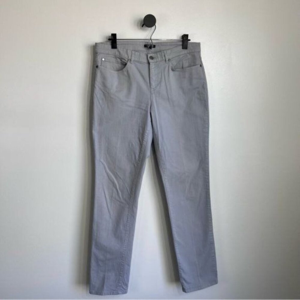 EILEEN FISHER Organic Cotton Denim Slim Fit Straight Jean  - 10